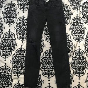 Forever 21 black and Gray tinted ripped jeans